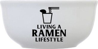 Living A Ramen Lifestyle Personalized Bowl, Pasta Lover, Personalized Gifts, Non Candy Gift, Gifts For Him, Her