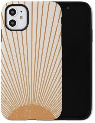 Custom Iphone Cases: Vector Sun Rays Iphone Case, Silicone Liner Case, Matte, Iphone 11, Multicolor