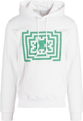 Graphic Printed Drawstring Hoodie-AJ