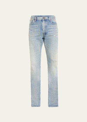 Men's Distressed Relaxed-Fit Jeans