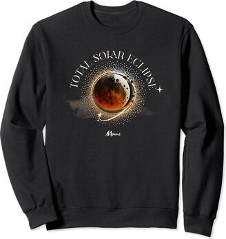 Sun Moon Eclipse Apparels Maine Annular Totality Total Solar Eclipse 2024 Sweatshirt