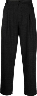 Pleated Flannel Trousers