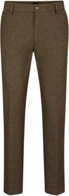 Regular-fit regular-rise trousers with tapered leg