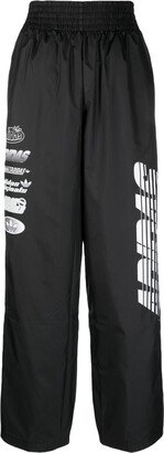 Logo-Print Elastic-Waist Track Pants