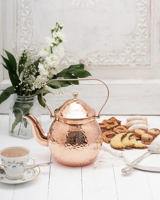 Coppermill Kitchen Vintage Inspired Copper Hand Hammered Teapot