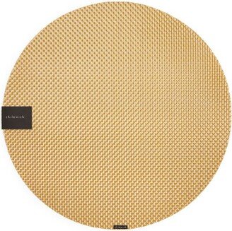 Basketweave Gilded Round Placemat (38Cm)