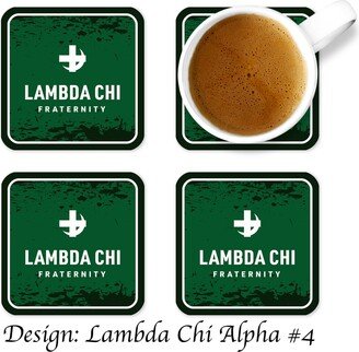 Lambda Chi Alpha Beverage Coasters Square | Set Of 4