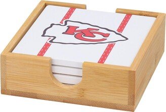 Memory Company Kansas City Chiefs Team Uniform Coaster Set - Brown, Red