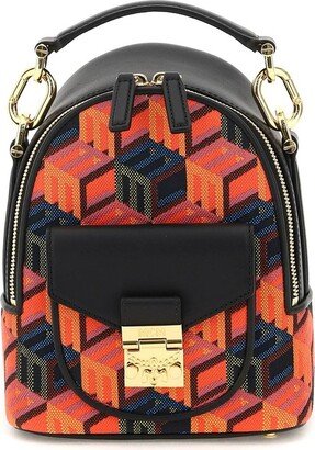 Patricia Cubic Monogram Jacquard Backpack