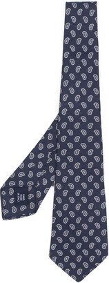 Paisley-Print Silk Tie-AC