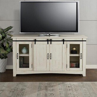 Aspen 65 Solid Wood TV Stand Antique White Finish - Martin Svensson Home