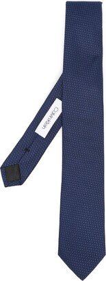 Micro-Dot Print Silk Tie-AA