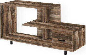 Modern Style Reclaimed Wood Look TV Stand for TVs up to 48 Brown/Black - EveryRoom