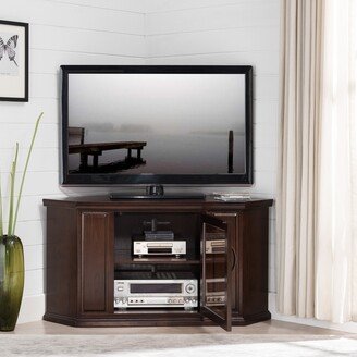 KD Furnishings Chocolate Oak 46-inch Corner TV Console