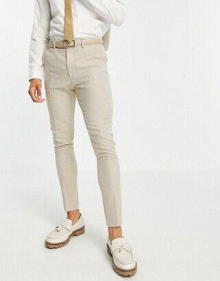 super skinny pants in stone microtexture