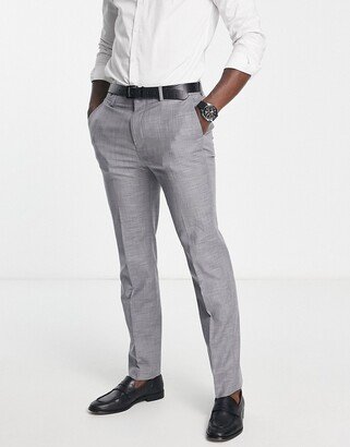 slim suit pants in gray