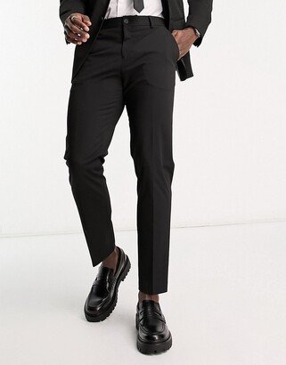 slim fit suit pants in black