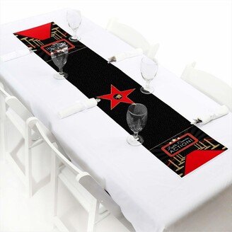 Big Dot of Happiness Red Carpet Hollywood - Petite Movie Night Party Paper Table Runner - 12 x 60 inches