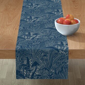 Table Runners: Hidden Place - Blue Table Runner, 72X16, Blue