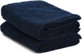 2pc Turkish Cotton Gracious Bath Towel Set-AA