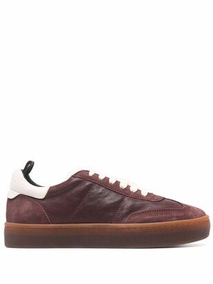 Panelled Low-Top Leather Sneakers