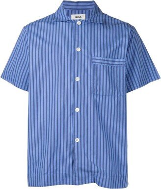 Cotton Poplin - Pyjamas Short Sleeve Shirt-AA