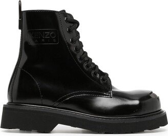 Kenzosmile leather ankle boots