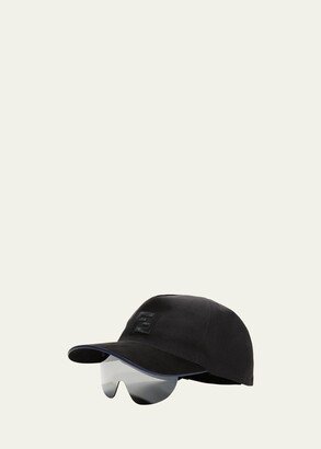 Tonal Logo Baseball Cap w/ Shield Mask