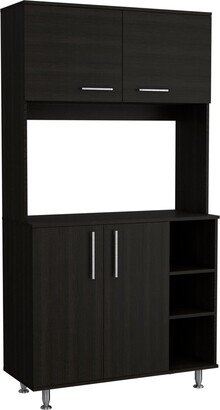 95 Pantry with 2 Double Cabinets, 3 Open Shelves - N/A