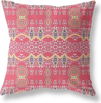 Amrita Sen Designs Amrita Sen Sephalina Paisley Leaves Indoor Outdoor Pillow Zip