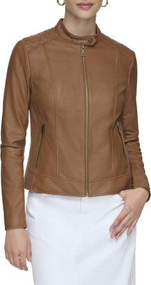 Glenbrook Feather Leather Coat-AC