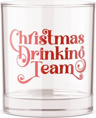 Christmas Drinking Team - Bourbon Gift Husband Boyfriend Alcohol Cup Rocks Glass Whiskey Holiday