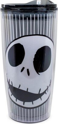 The Nightmare Before Christmas Silver Buffalo Disney Nightmare Before Christmas Jack Skull Plastic Travel Tumbler | 20 Ounces