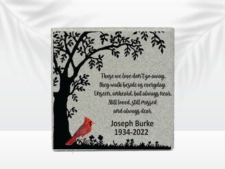 Memorial Stone - Sympathy Gift Bereavement Funeral Cardinal Condolence Custom Tree