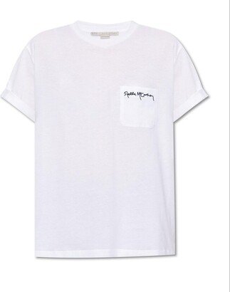 Logo Printed Pocketed T-Shirt