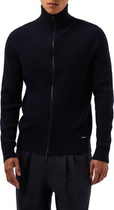 AlphaTauri Seamless 3D Knit Merino Wool & Cashmere Cardigan