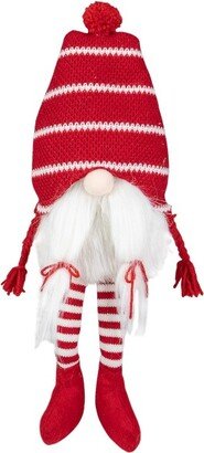 Northlight 18-Inch Red and White Plush Tabletop Sitting Christmas Gnome Figure