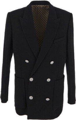 Double-Breasted Tailored Blazer-AN