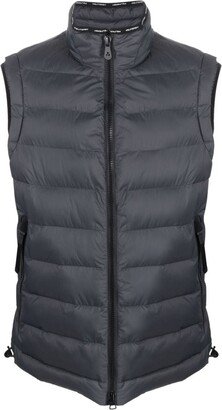 High-neck gilet