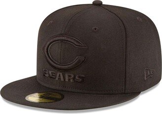 Men's Chicago Bears Black On Black 59FIFTY Fitted Hat