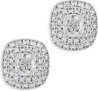 Certified Diamond Double Halo Stud Earrings in 18K White Gold, 1.0 ct. t.w. - 100% Exclusive