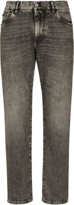 Washed Slim Jeans-AA