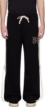 Black Monogram Sweatpants