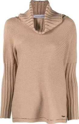 Roll-Neck Wool Jumper-CG