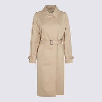 White Clay Cotton Trench Coat