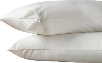 Hot Water Washable Zippered Standard/Queen Pillow Protector 2 Pack