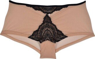 Elise Lowrider Hotpants In Black / Nude