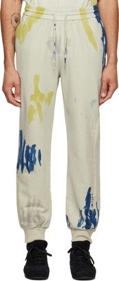 Beige Tie-Dye Lounge Pants