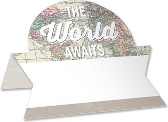 Big Dot Of Happiness World Awaits - Travel Themed Party - Table Setting Name Place Cards -24 Ct