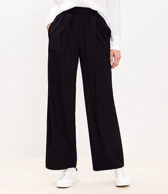 Lou & Grey Wanderweave Shirred Wide Leg Pants